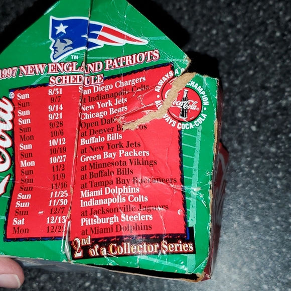 Coca-Cola Six Pack 1997 AFC CHAMPIONS NEW ENGLAND PATRIOTS - Picture 13 of 16